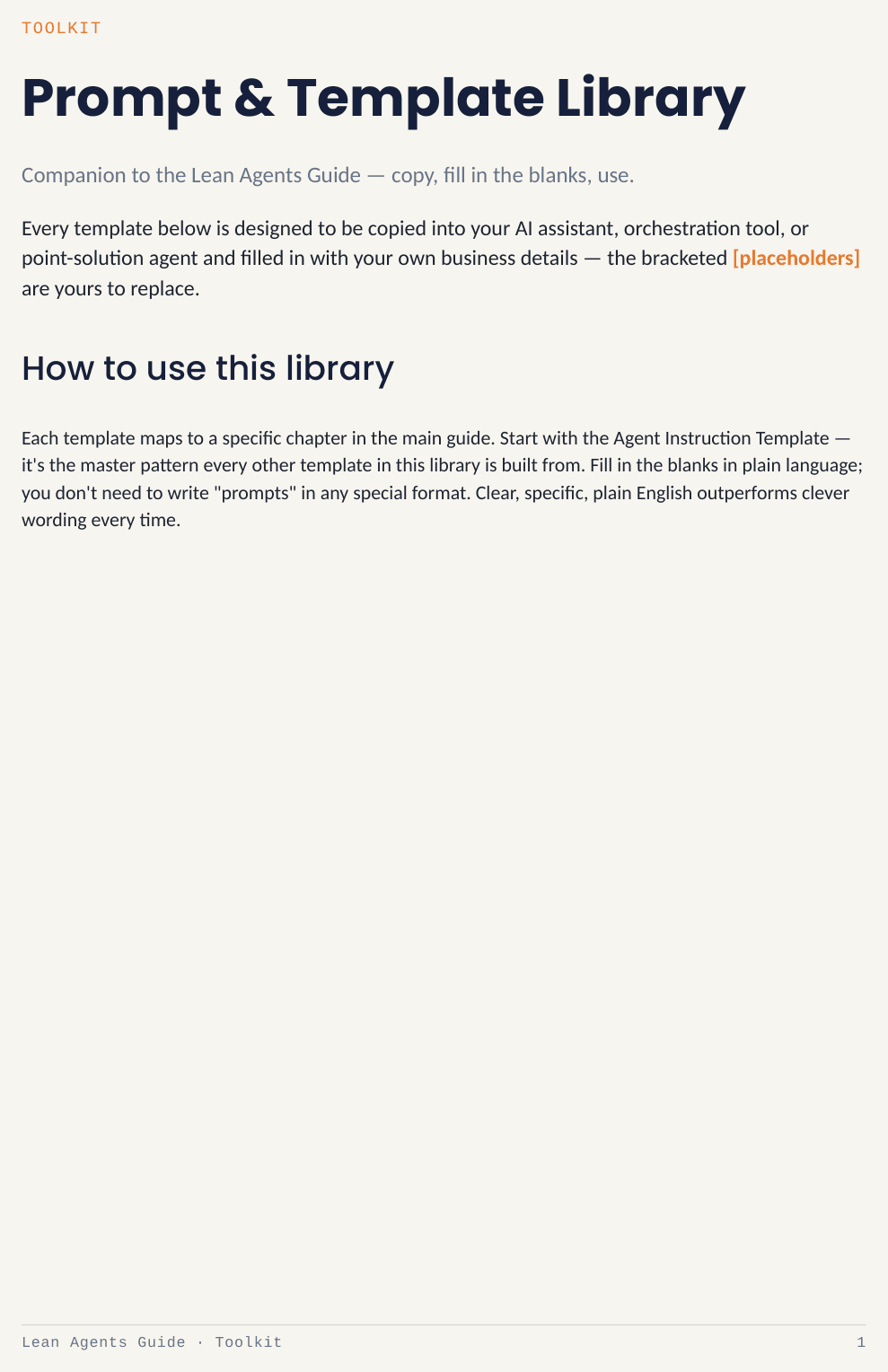 Prompt & Template Library preview
