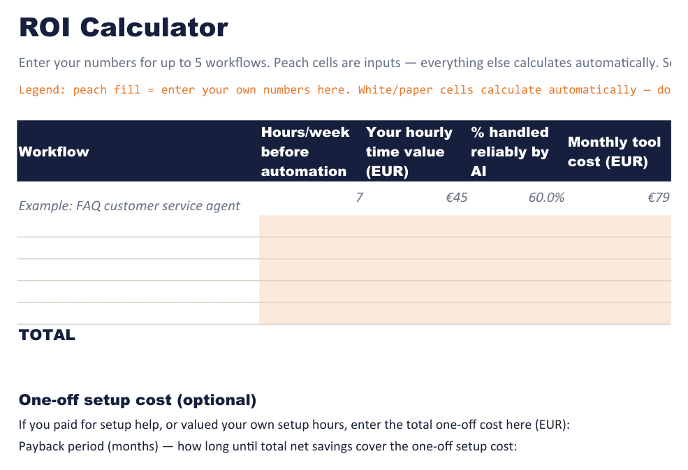 ROI Calculator preview